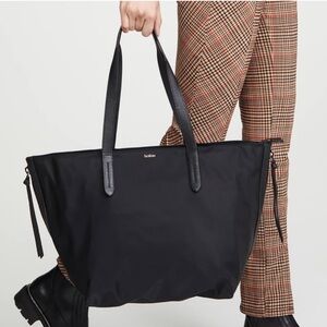 Botkier New York Bond Black Nylon Oversized
Tote Bag Carry All Shoulder Bag NWT